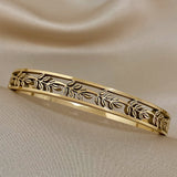 Hollow Branches Stainless Steel Bangles for Women