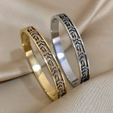 Hollow Branches Stainless Steel Bangles for Women