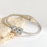 Zircon Stainless Steel Bangles Charm Jewelry