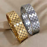Chunky Cross Charm Stainless Steel Bracelet for Women