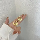 Crystal Hoop Earrings for Women Geometric Jewelry