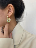 Crystal Hoop Earrings for Women Geometric Jewelry