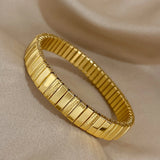 Chunky Charm Stainless Steel Bracelet Bangle for Women