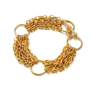 Punk Multilayer Chain Bracelets Vintage Snake Bone Chian Accessories