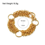 Punk Multilayer Chain Bracelets Vintage Snake Bone Chian Accessories