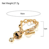 Vintage Leopard Charms Bracelets Metal Chain Jewelry Femme