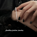 Minimalist Stainless Steel Cubic Zircon Bracelet for Women