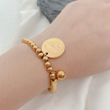 Stainless Steel Bead Chain Bracelet for Men Women