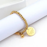 Stainless Steel Bead Chain Bracelet for Men Women