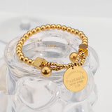 Stainless Steel Bead Chain Bracelet for Men Women
