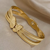 Metal Butterfly Charm Bracelet for Women