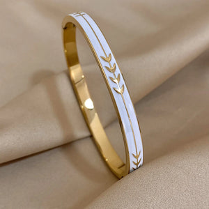 Enamel Bracelet Bangle Women Charm Waterproof Jewelry Gift