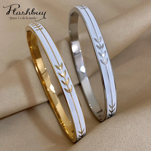 Enamel Bracelet Bangle Women Charm Waterproof Jewelry Gift