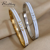 Enamel Bracelet Bangle Women Charm Waterproof Jewelry Gift