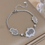 Vintage Hand of Fatima Charm Bracelet for Women
