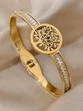 Tree of Life Zircon Bangles for Women