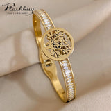 Tree of Life Zircon Bangles for Women