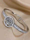 Tree of Life Zircon Bangles for Women