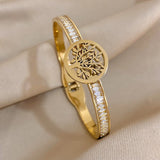 Tree of Life Zircon Bangles for Women
