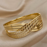 Chunky Metal Wide Bracelet Bangle Charm Jewelry