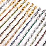 Multicolor Zircon Bracelet for Women, Copper Alloy Charm Jewelry