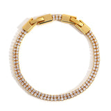 Multicolor Zircon Bracelet for Women, Copper Alloy Charm Jewelry