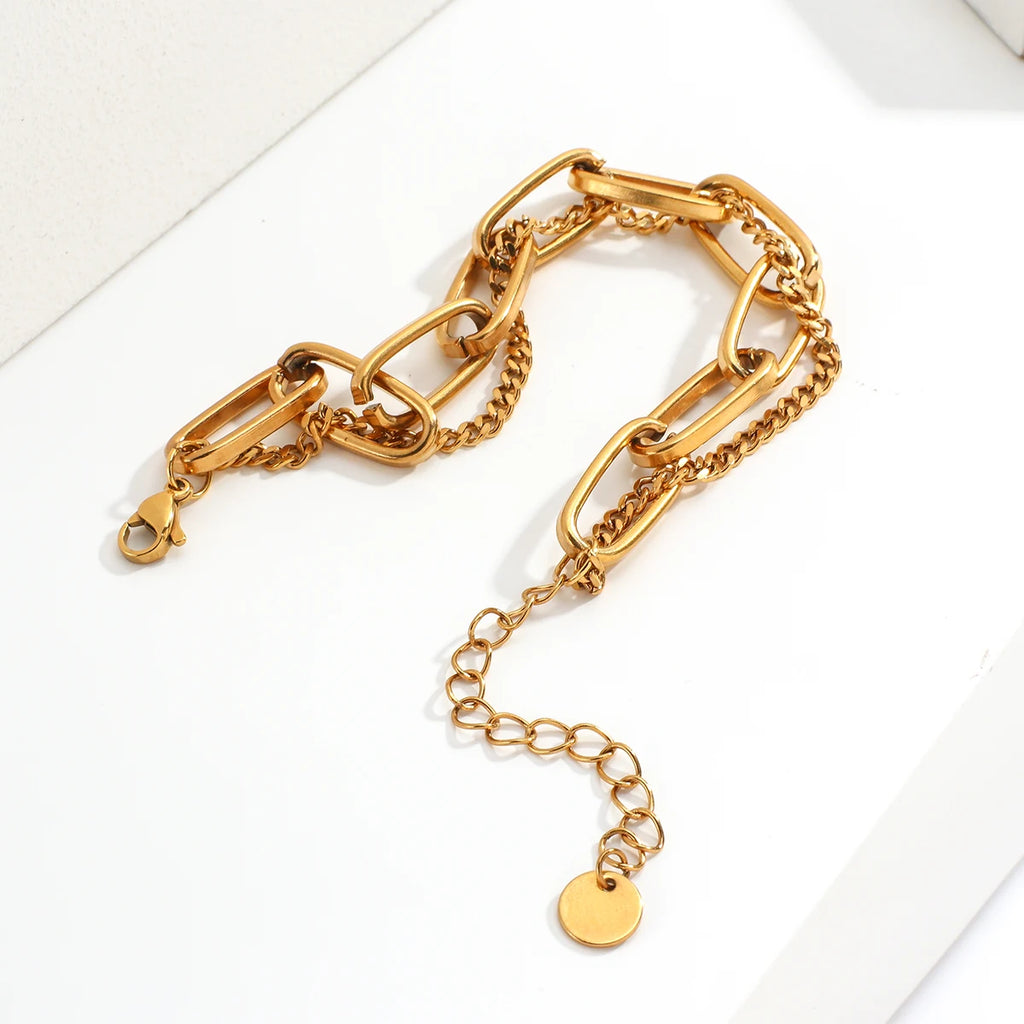 Women's Minimalist Stainless Steel Chain Bracelet