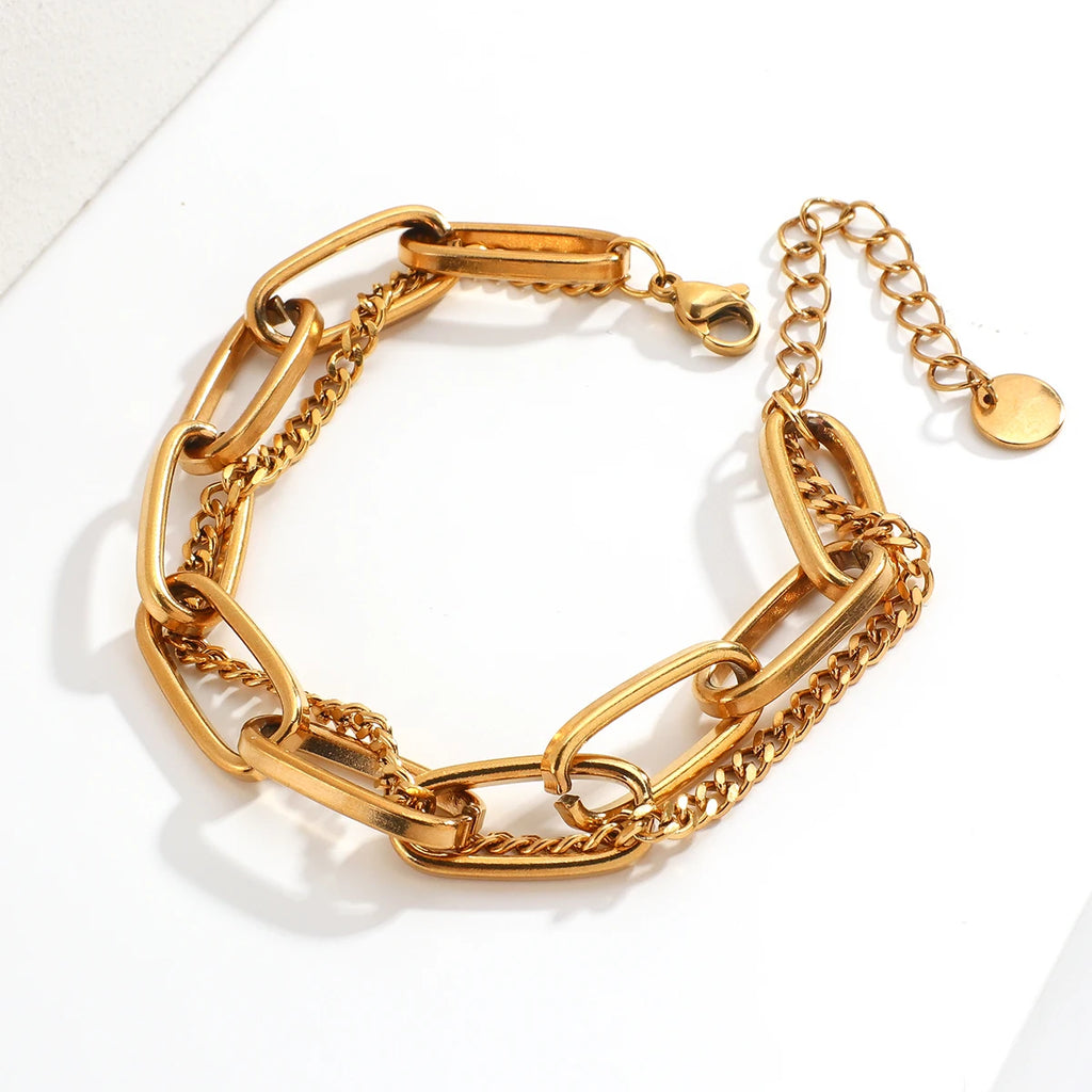 Women's Minimalist Stainless Steel Chain Bracelet