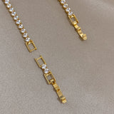 Zircon Stainless Steel Chain Bracelet Acrylic Round Pendant Bra