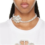 Flashing Rhinestone Necklace Sexy Rhinestone Neck Chain Bridal Wedding