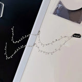 Sparkling Rhinestone Chain Hairpin Tassel Hairband