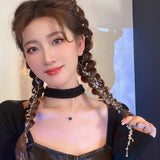 Sparkling Rhinestone Chain Hairpin Tassel Hairband
