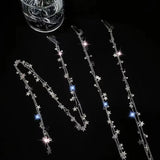 Sparkling Rhinestone Chain Hairpin Tassel Hairband