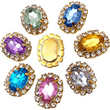 Acryl Flat Back Bead Embellishments for DIY Crafts 10pcs
