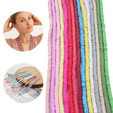 Clay Heishi Beads Rainbow Rubber DIY Craft Bracelet
