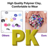 Flat Clay Heishi Beads for Jewelry Making Rainbow Disc Beads