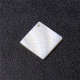 Mother of Pearl Shell Beads Square Shell Pendant for DIY Necklace