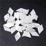 Mother of Pearl Shell Beads Square Shell Pendant for DIY Necklace