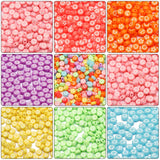100pcs 4x7mm Acrylic Beads With Cartoon Pattern