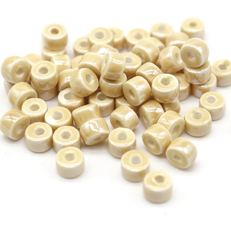 4x6mm Multicolor Ceramic Beads for Jewelry Making Necklace Bracelet