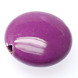 Purple Ceramic Spacer Beads 13.5x28mm for Jewelry Making