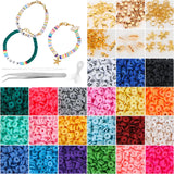 Polymer Clay Chip Disk Spacer Beads for Jewelry Making