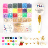 Polymer Clay Beads Kit with Pendant Charms for Jewelry Making