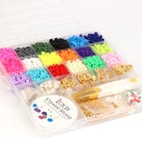 Polymer Clay Beads Kit with Pendant Charms for Jewelry Making