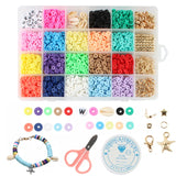 Polymer Clay Spacer Beads Kit for Jewelry Making DIY Bracelets Earrings