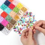 Polymer Clay Spacer Beads Kit Charms for Jewelry Making DIY