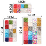 DIY Jewelry Making Kit Polymer Clay Beads Letters Acrylic Shell Pearl Charms