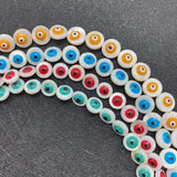 Shell Eye Beads Evil Eye Charms Freshwater Beads DIY Jewelry Making