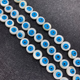 Shell Eye Beads Evil Eye Charms Freshwater Beads DIY Jewelry Making