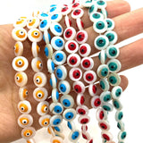 Shell Eye Beads Evil Eye Charms Freshwater Beads DIY Jewelry Making